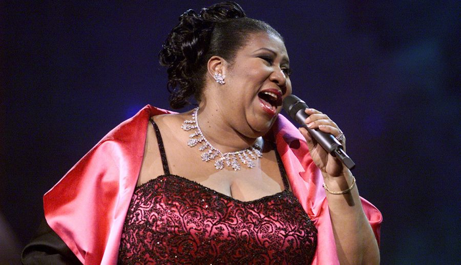 Aretha Franklin performing on the 'VH1 Divas Live: The One and Only Aretha Franklin' at Radio City Music Hall in New York City, 4/9/01. The show airs live on VH1 on Tuesday, April 11, 2001 at 9:00PM EST. Photo by Scott Gries/ImageDirect.