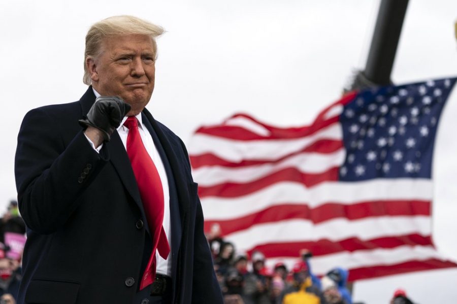 Four days before the election, President Donald Trump campaigned in Michigan, promising a tremendous victory and a red wave the likes of which has never been seen. His rally there was part of a three-state swing to the Midwest on Friday. (Oct. 24)