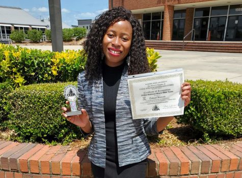 Senior Deborah Maseba Isoboye Warmate credits her activeness in organizations and her faith in God to her continued success at Alabama State University.  Initially, she applied to several schools in the United Kingdom, where her parents obtained their degrees and received a scholarship, however it was not as much scholarship money as she received at Alabama State University.
