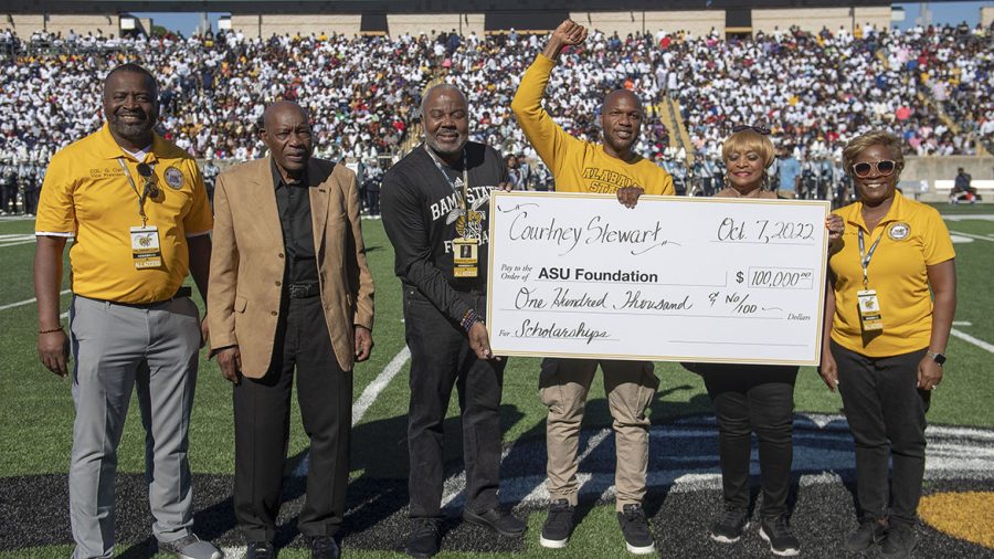 Courtney Stewart, founder and CEO of Right Hand Foundation and the Network ATL donated $100,000 to the university’s Department of Communications