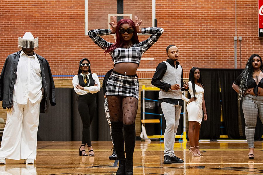“The Hive” featured a number of fashions during its “Rip-the-Runway” event that was held on Oct. 12 in Lockhart Gymnasium.