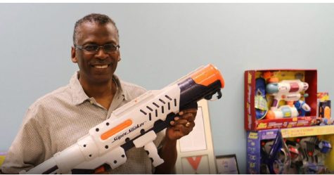 Inventor Lonnie Johnson poses for photos during a groundbreaking ceremony on Monday, Feb. 11, 2019, at Williamson High School. A new educational complex will be named after Johnson, who is famous for inventing the Super Soaker water gun.