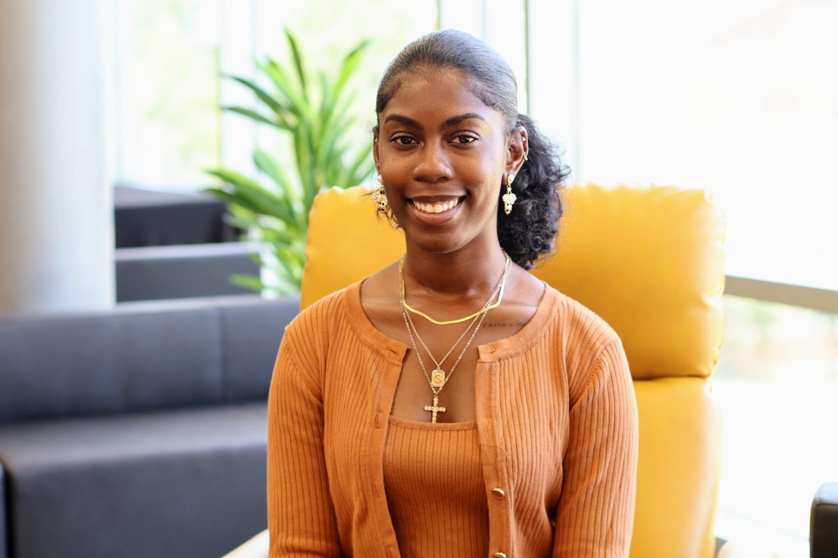 Benton Harbor, Michigan native Ashonti Shaw takes her first official photograph as editor-in-chief of The Hornet Tribune.