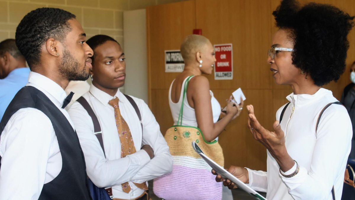 During the Swing Into Success:  Diversity in Golf for students, students from every college within the university were greeted by golf professionals regarding the numerous opportunities in golf.