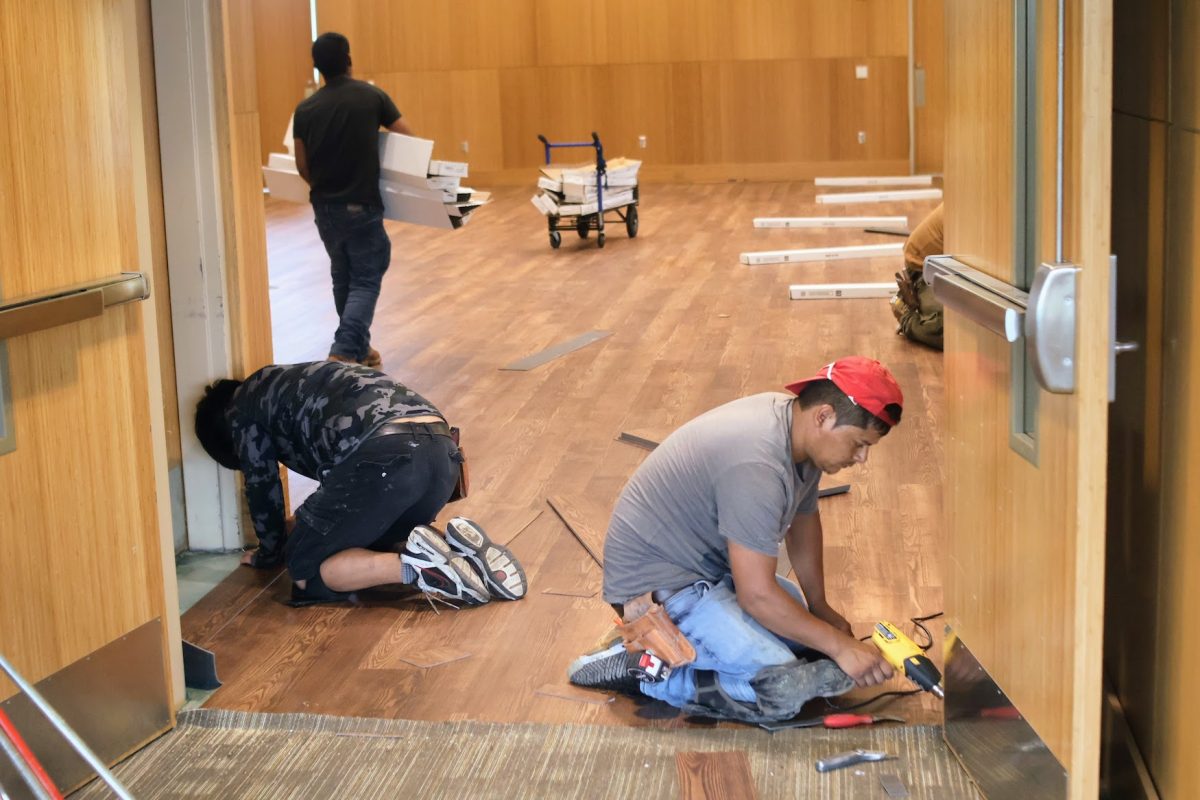 New flooring enhances the Hardy Center's ballroom