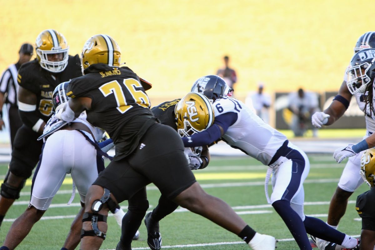 Chaos erupts after the Alabama State vs. Jackson State football game